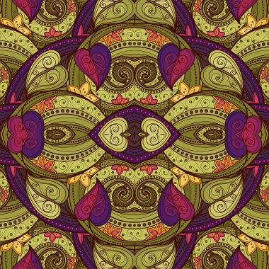 Dikişsiz soyut kabile desen