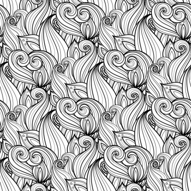 Kusursuz tek renkli çiçekli desen.