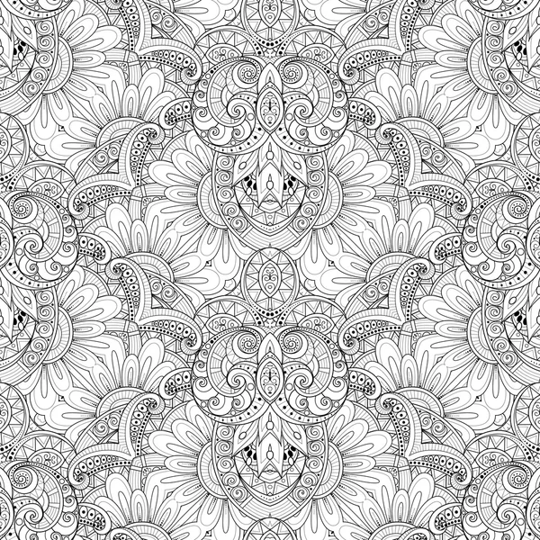 Seamless Monochrome Ornate Pattern