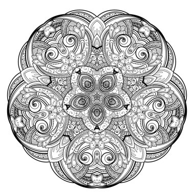 Deco tek renkli kontur yıldızı