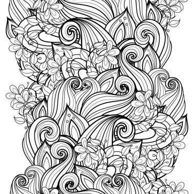 Kusursuz tek renkli çiçekli desen.