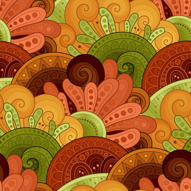 Soyut, dikişsiz çiçek deseni