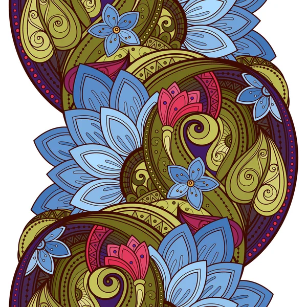 Patrón floral sin costura abstracto — Vector de stock