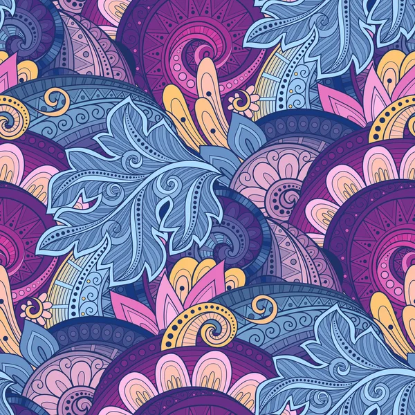 Modèle floral abstrait sans couture — Image vectorielle