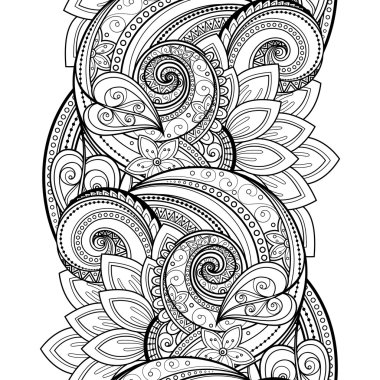 Kusursuz tek renkli çiçekli desen.