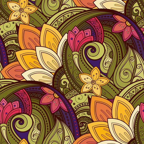 Patrón floral sin costura abstracto — Archivo Imágenes Vectoriales