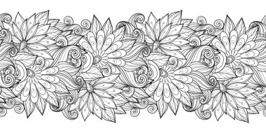 Kusursuz tek renkli çiçekli desen.