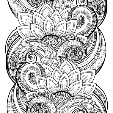 Kusursuz tek renkli çiçekli desen.