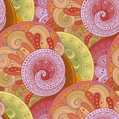 Soyut, dikişsiz çiçek deseni