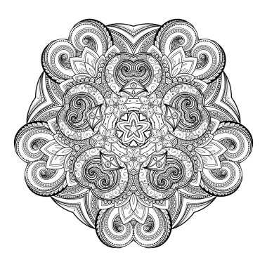 Deco tek renkli kontur yıldızı