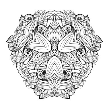 Deco tek renkli üçgen