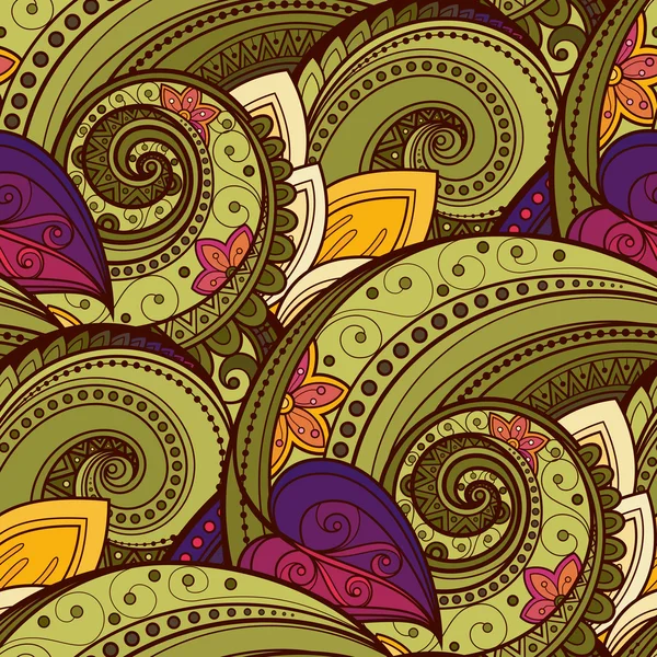 Patrón floral sin costuras — Vector de stock