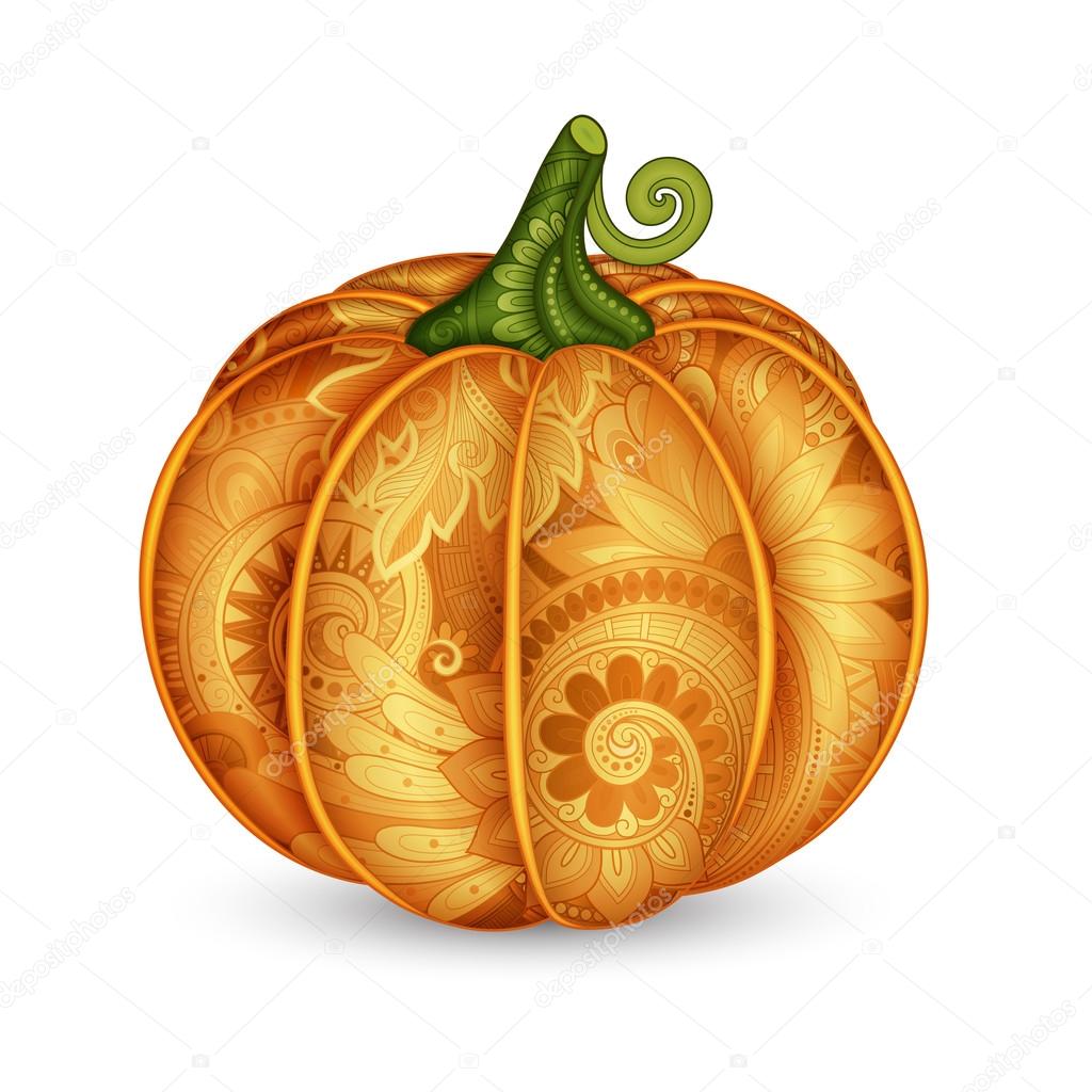 Decorative Pumpkin with Beautiful Pattern