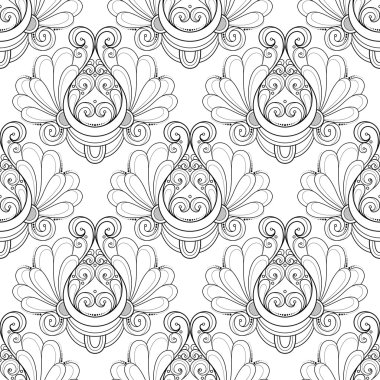 Kusursuz tek renkli süsleme deseni