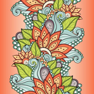 Sorunsuz çiçek desenli (vektör)