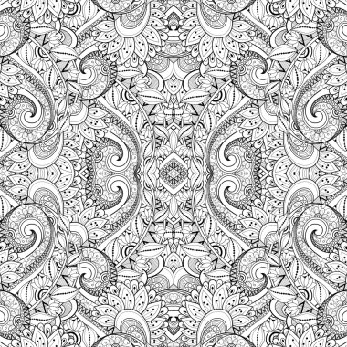 kesintisiz tek renkli çiçek desenli (vektör)