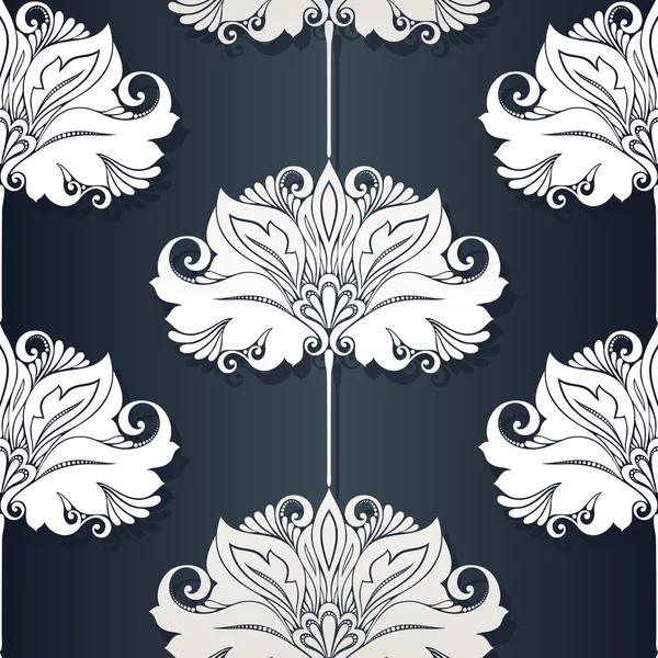 Patrón floral sin costuras (vector ) — Archivo Imágenes Vectoriales