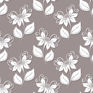 Sorunsuz çiçek desenli (vektör)
