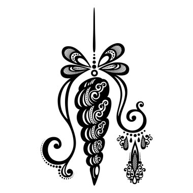 Desenli Noel süsleri vektör