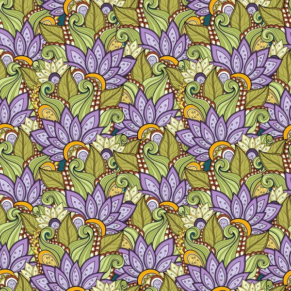 Motif floral sans couture (vecteur ) — Image vectorielle