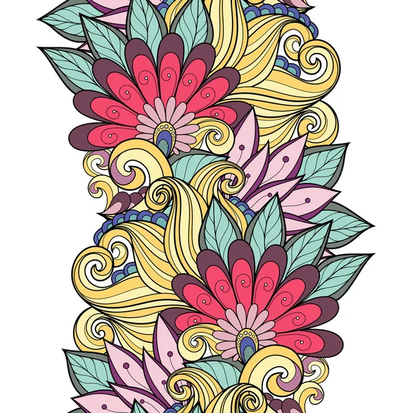 Patrón floral sin costuras (vector ) — Vector de stock