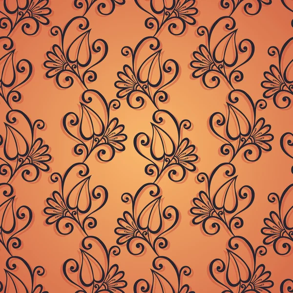 Sorunsuz çiçek desenli (vektör)