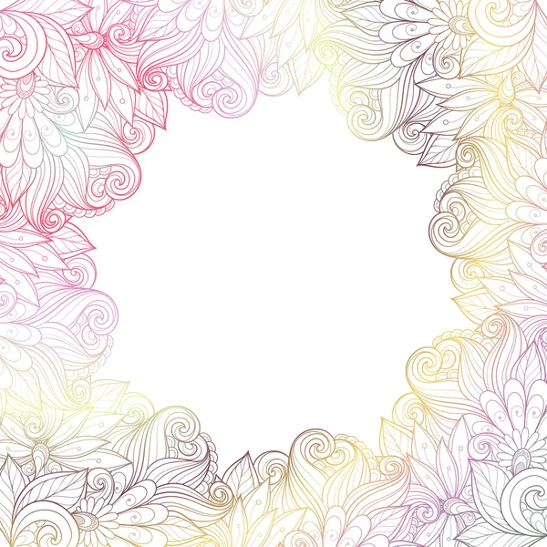 Vector Colored Floral Background — Stock Vector