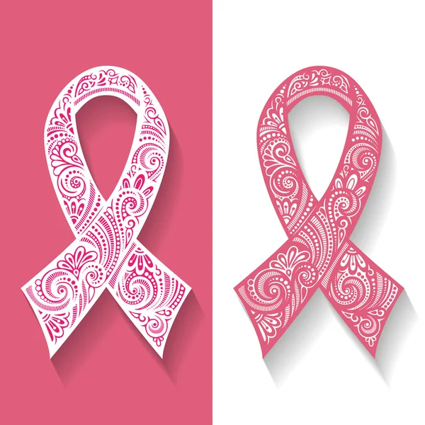 Cinta de cáncer de mama — Vector de stock