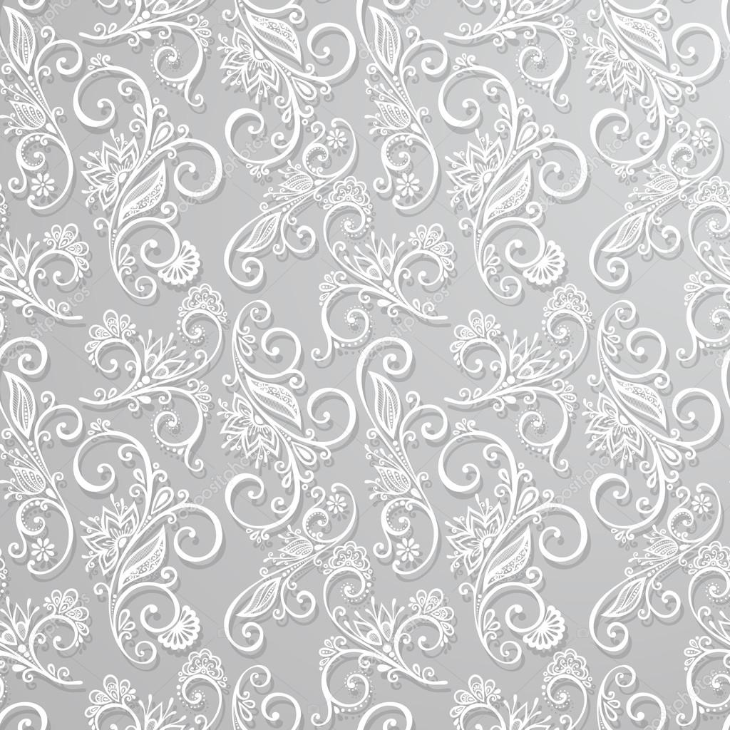 Seamless Ornate Floral Pattern