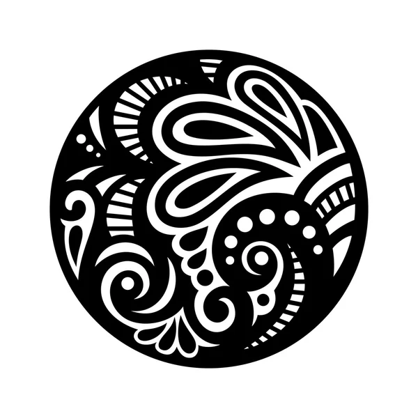美しいデコ抽象円 — ストックベクタ