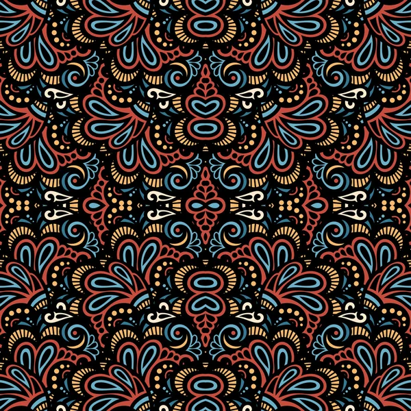 Seamless Ornate Ethnic Pattern — Stock Vector