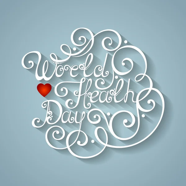 Inscription à la Journée mondiale de la santé — Image vectorielle