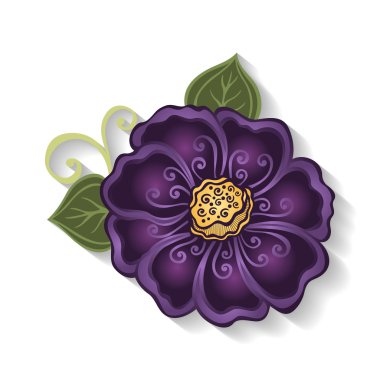 Güzel dekoratif renkli çiçek