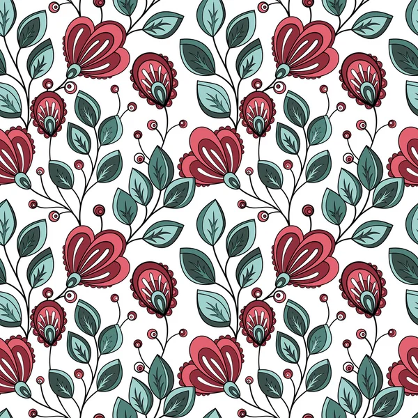 Seamless Floral Pattern — Stock Vector