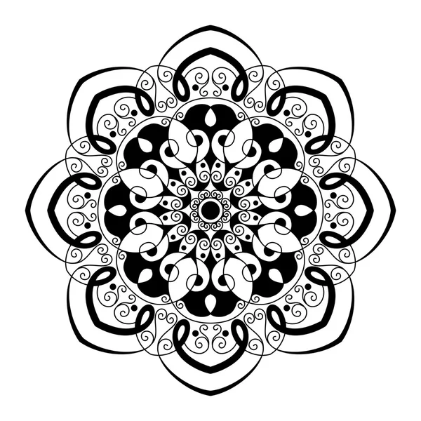 Krásný Deco Mandala — Stockový vektor