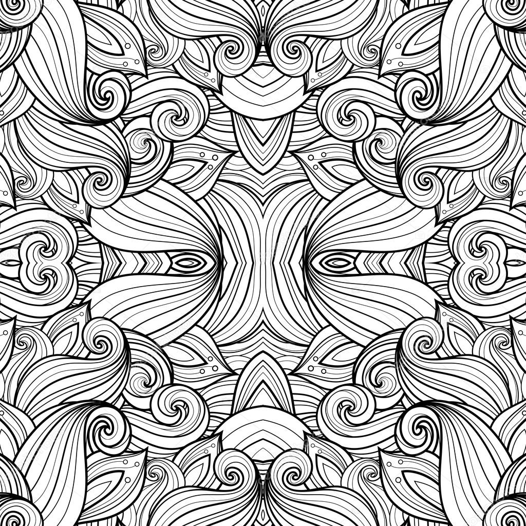 Seamless Abstract Tribal Pattern