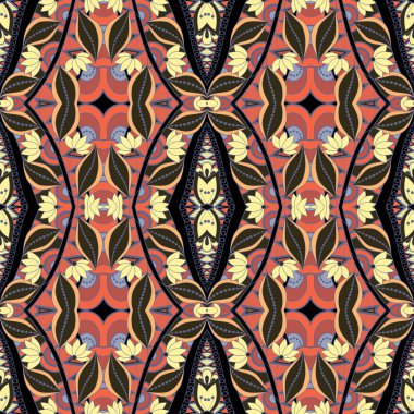 Sorunsuz, soyut, çiçek deseni