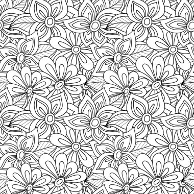 Dikişsiz tek renkli foral desen