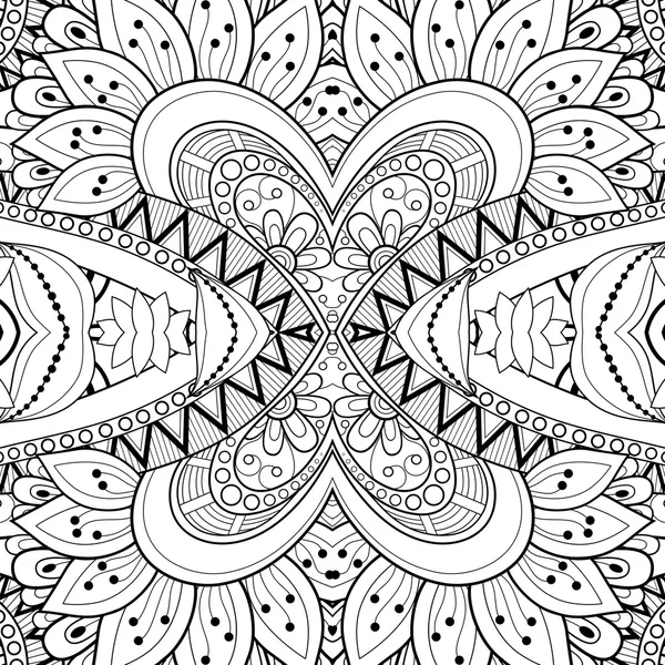 Безшовний абстрактний чорно-білий візерунок — стоковий вектор