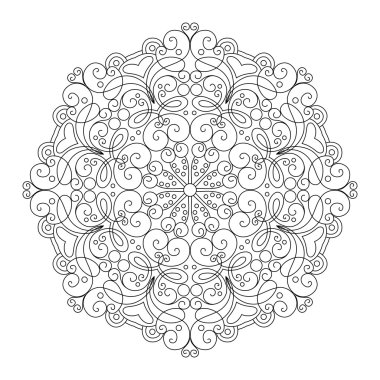 Güzel Deco siyah Mandala