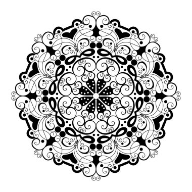 Güzel Deco siyah Mandala