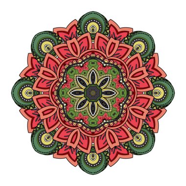 Güzel Deco Mandala renkli
