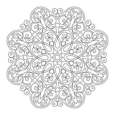 Güzel Deco siyah Mandala