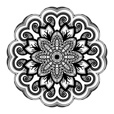 Güzel Deco siyah Mandala