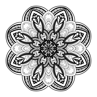 Güzel Deco siyah Mandala