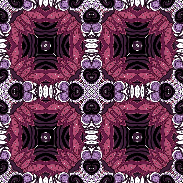 Inconsútil patrón tribal abstracto — Vector de stock