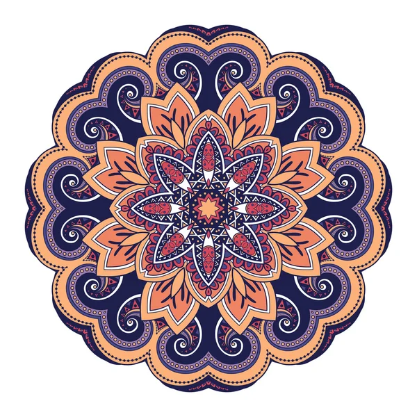 Magnifique Mandala coloré déco — Image vectorielle