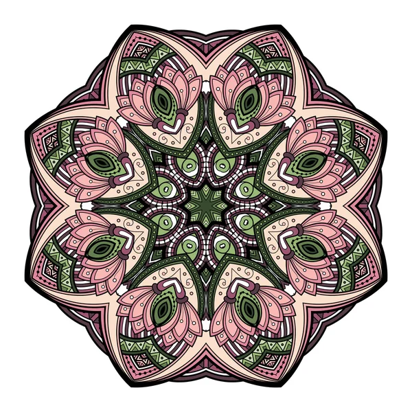 Bella Deco colorato Mandala — Vettoriale Stock