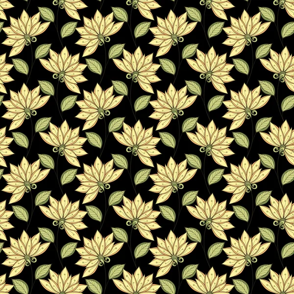 Naadloos bloemenpatroon — Stockvector