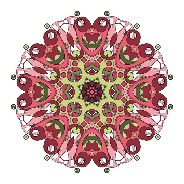 Magnifique Mandala coloré déco — Image vectorielle
